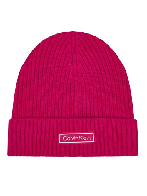 Cappellino in misto cashmere fucsia Calvin Klein | LV04D8053GTRZ